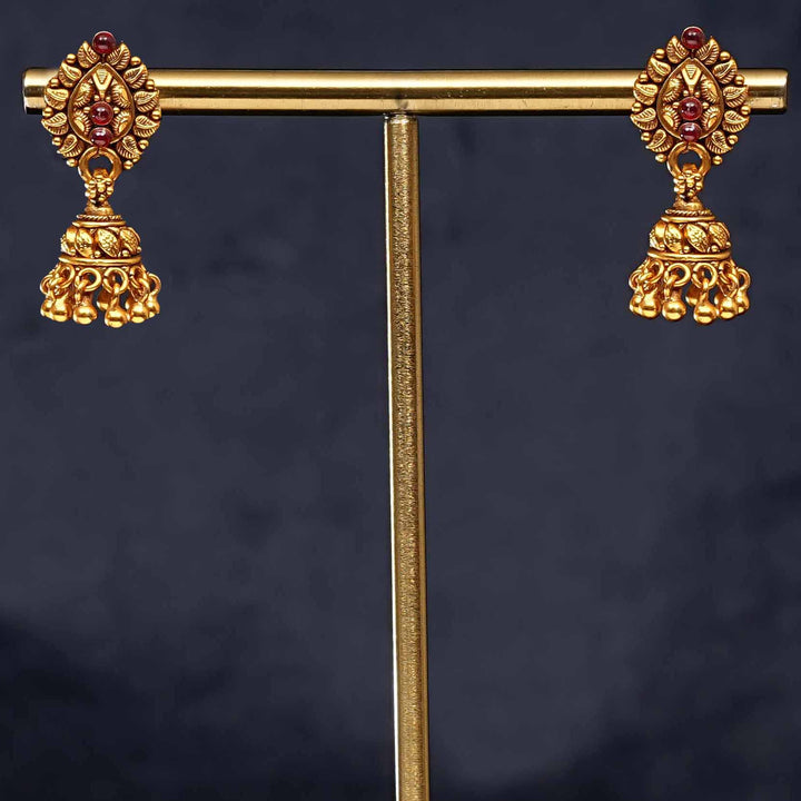Temple Jhumka Earrings