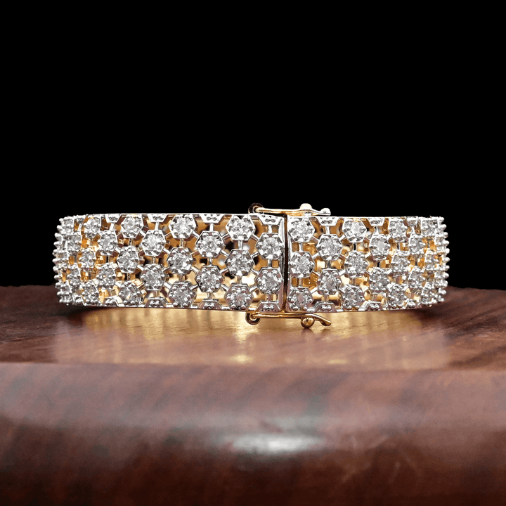 CZ White Diamond Bangles - Kada