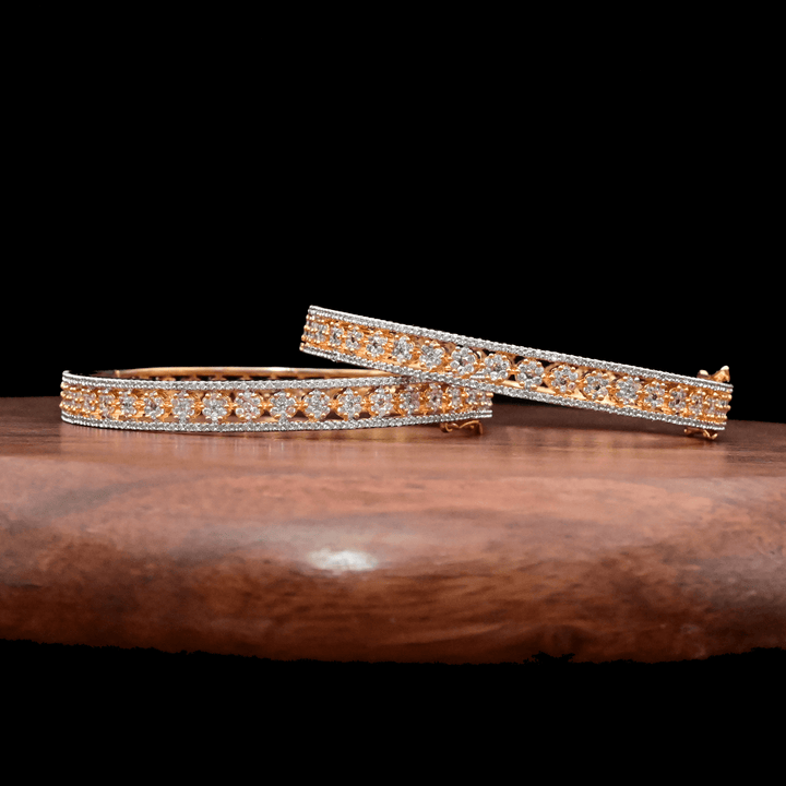 CZ White Diamond Bangle - Kada