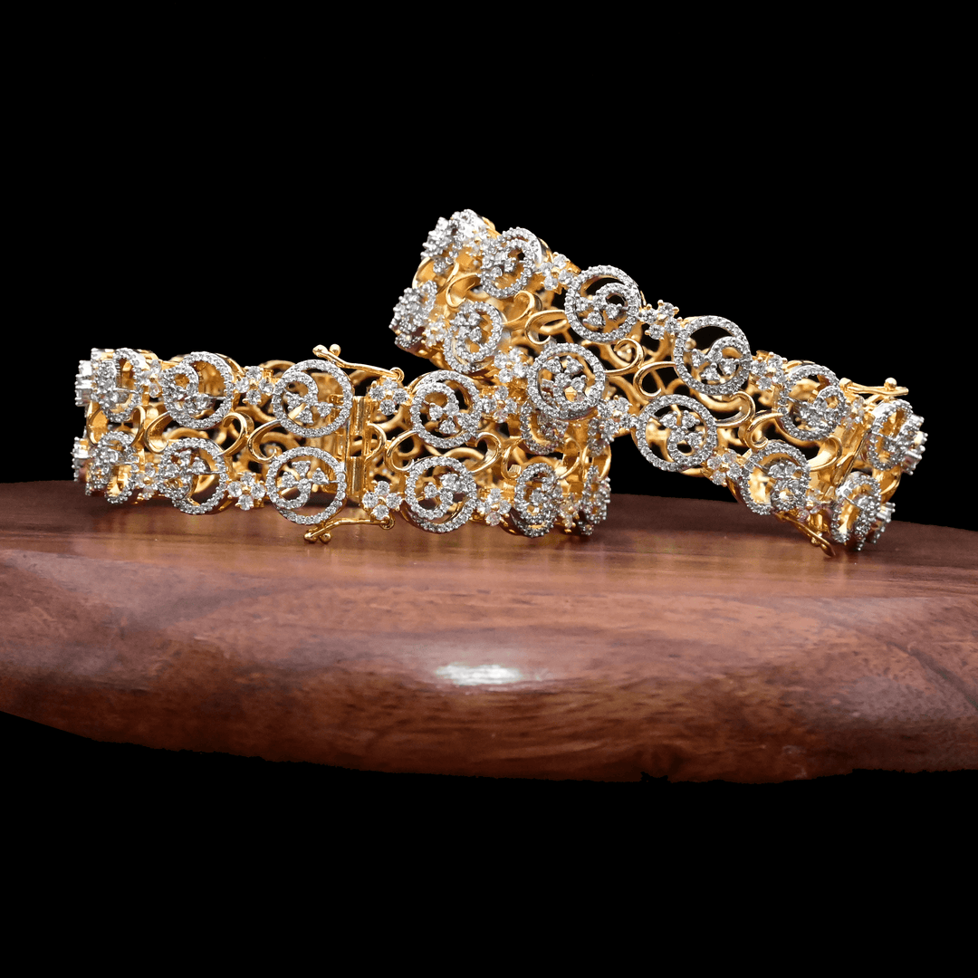 CZ Diamond Bangles - Kada