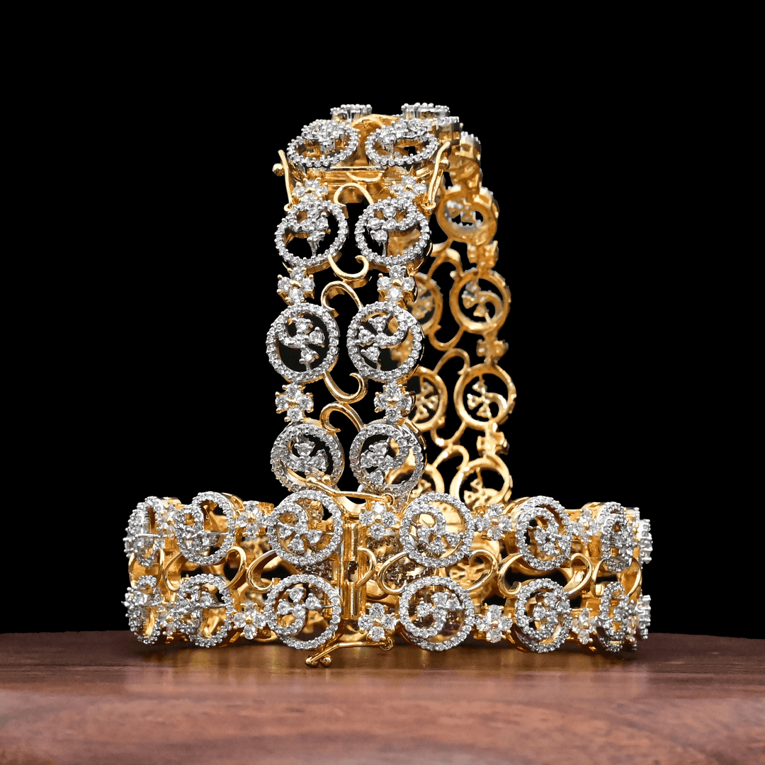 CZ Diamond Bangles - Kada