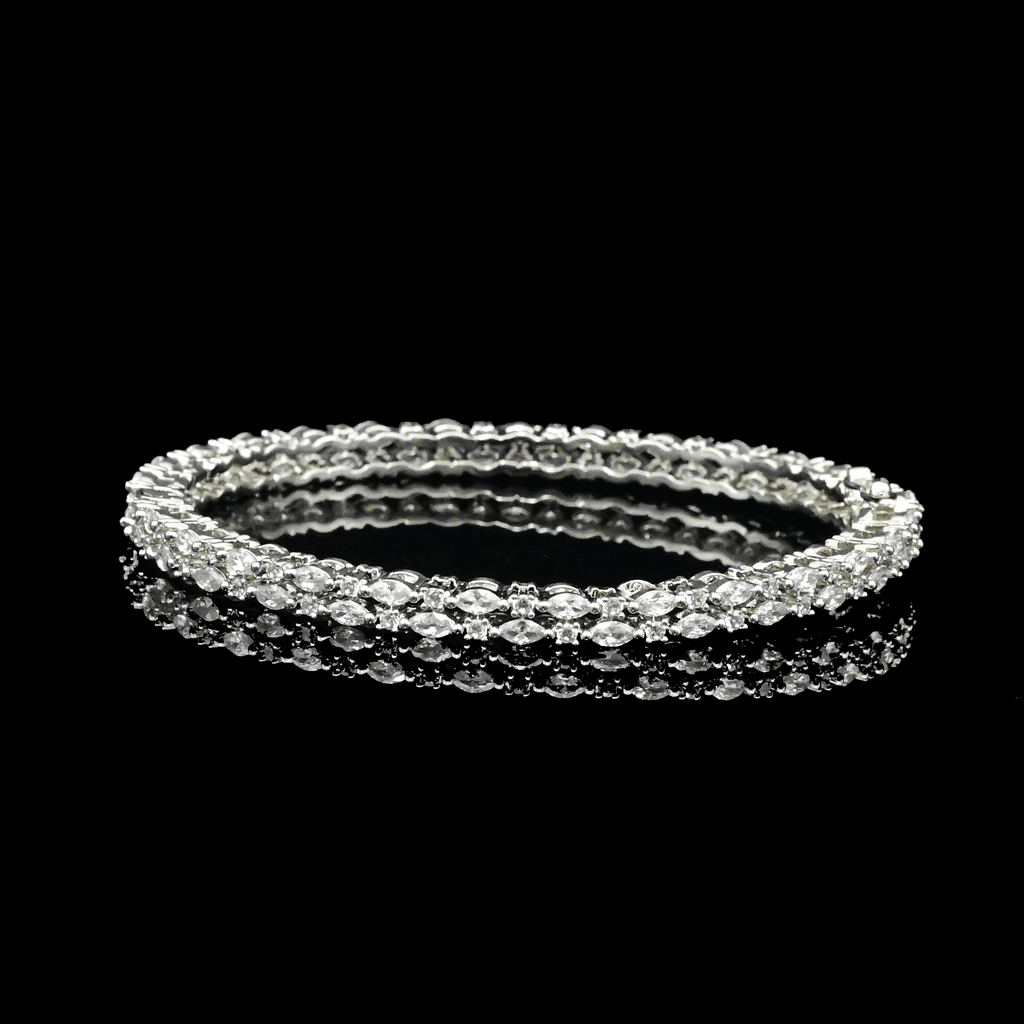 CZ White Diamond Bangle