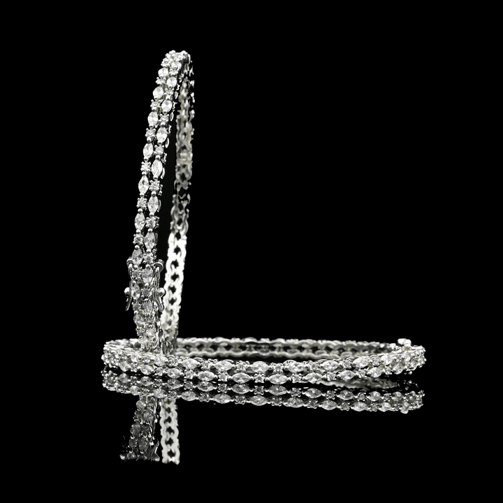 CZ White Diamond Bangle