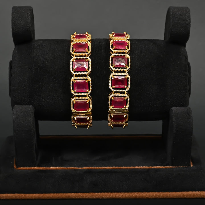 CZ Ruby Bangles