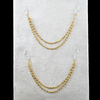 2-Layered Gold Beads Champaswaralu/Ear Chains