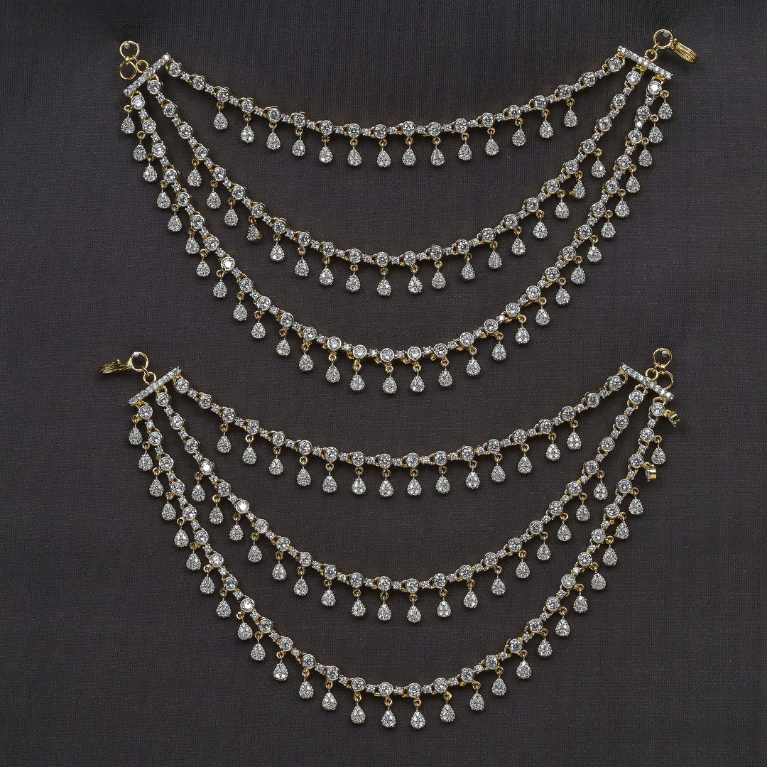 CZ Diamond Finish Champasaralu