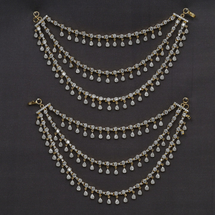 CZ Diamond Finish Champasaralu