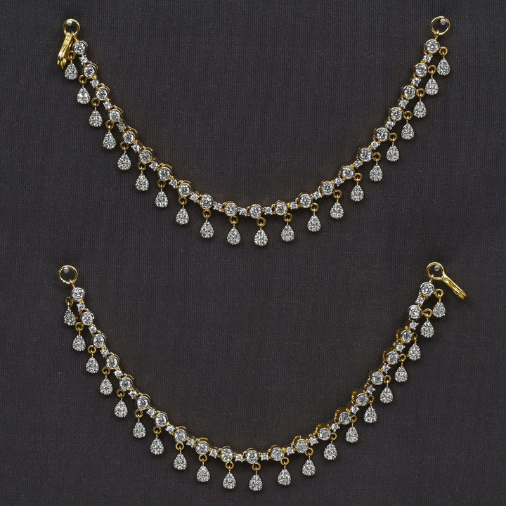 CZ Diamond Finish Champasaralu