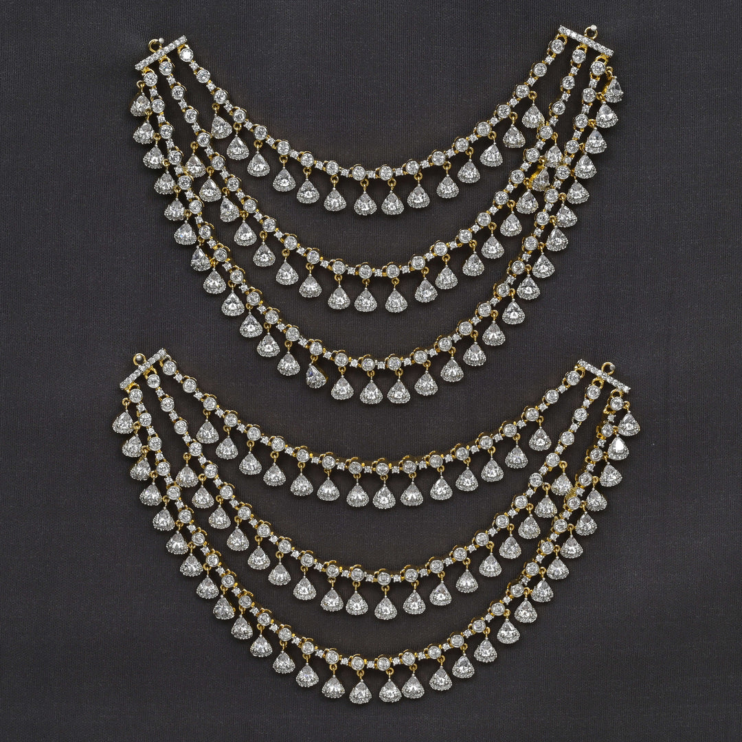 CZ Diamond Finish Champasaralu