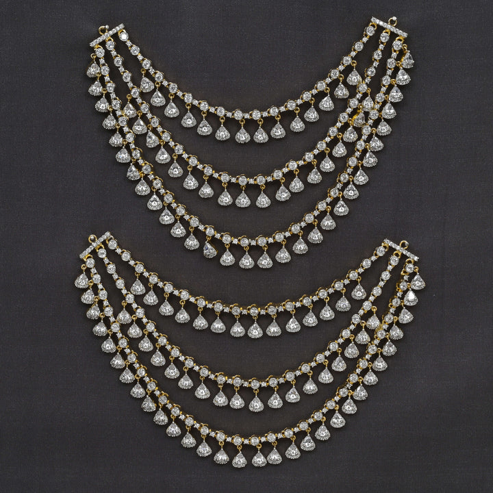 CZ Diamond Finish Champasaralu