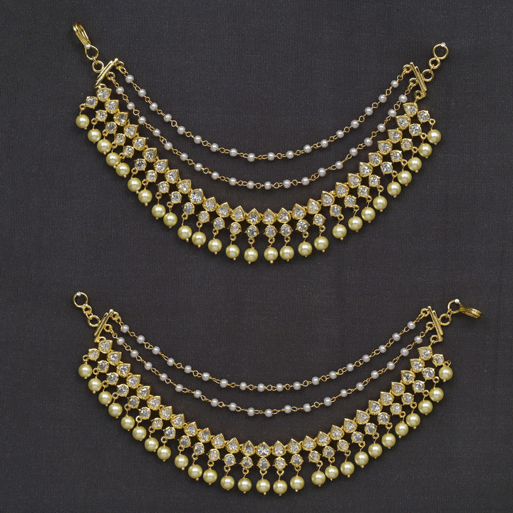 CZ Gold Finish Champasaralu