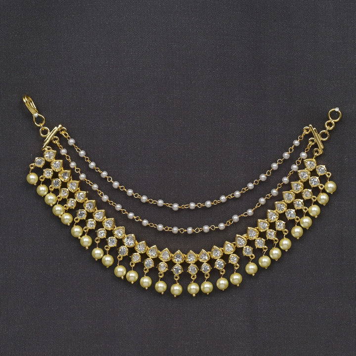 CZ Gold Finish Champasaralu