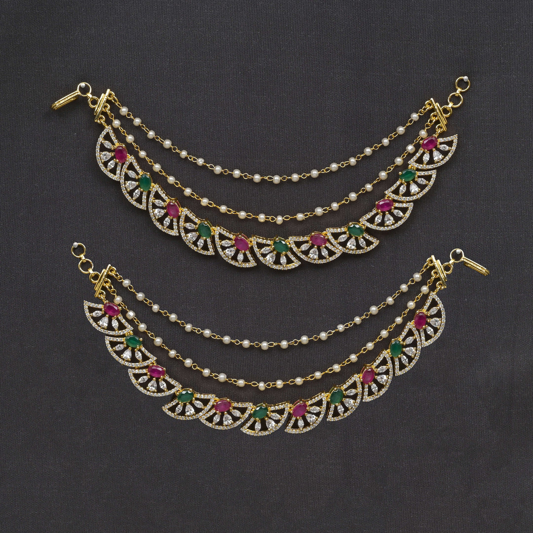 CZ Ruby Emerald Champasaralu