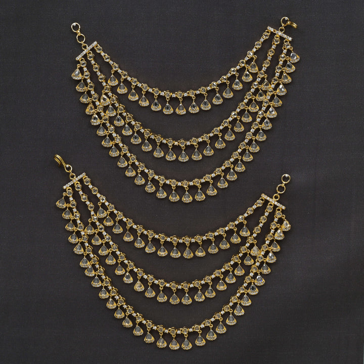 CZ Gold Finish Champasralu