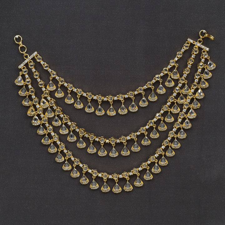 CZ Gold Finish Champasralu