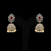 CZ Ruby Real Diamond Design Exclusive Necklace Set