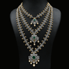 CZ Emerald Real Diamond Design Exclusive Haaram Set