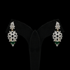 CZ Emerald Real Diamond Design Exclusive Necklace Set