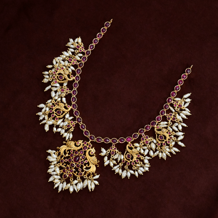 Guttapusalu Nakshi Short Necklace Set