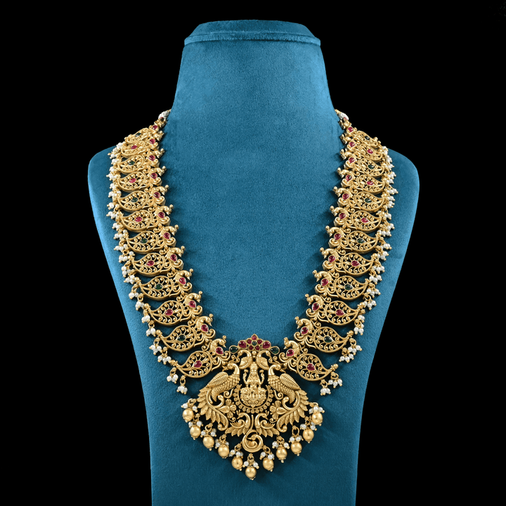 Temple Nakshi Necklace Set