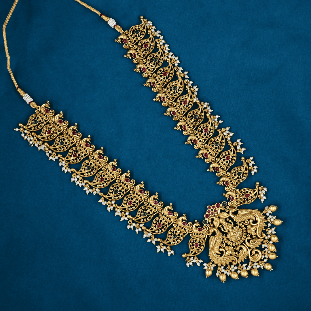 Temple Nakshi Necklace Set