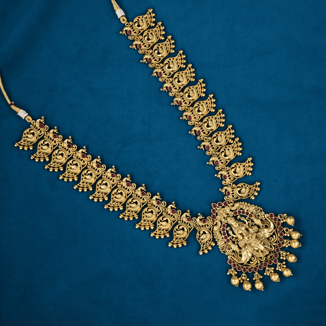 Temple Nakshi Necklace Set