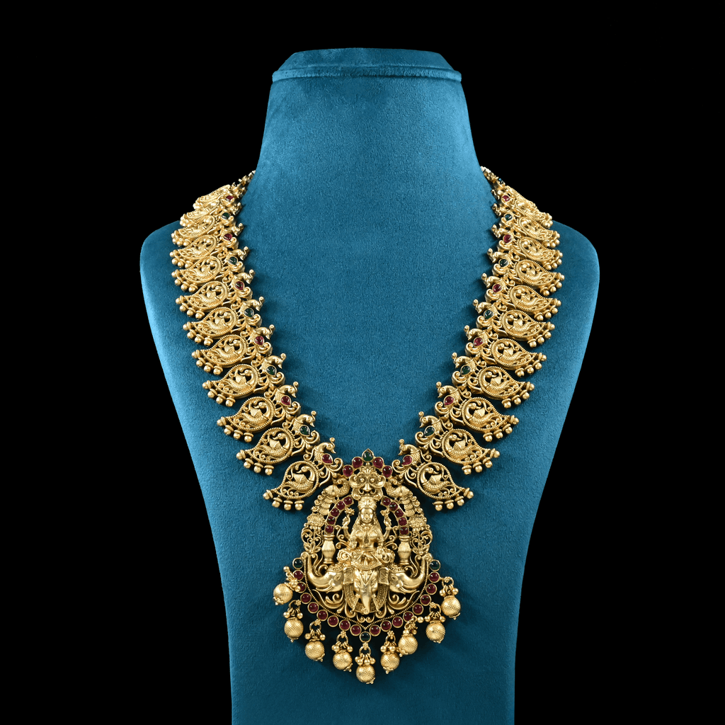 Temple Nakshi Necklace Set