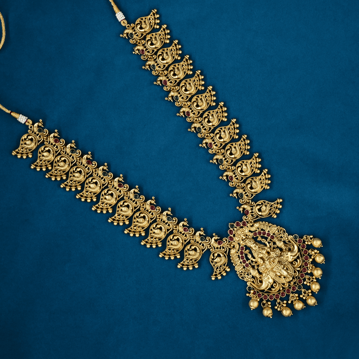 Temple Nakshi Necklace Set