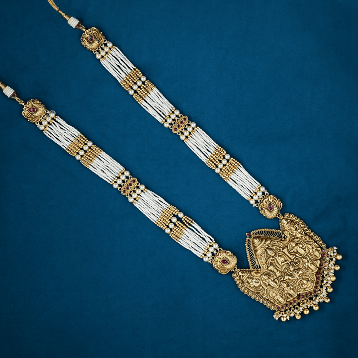 Temple Nakshi Necklace Set