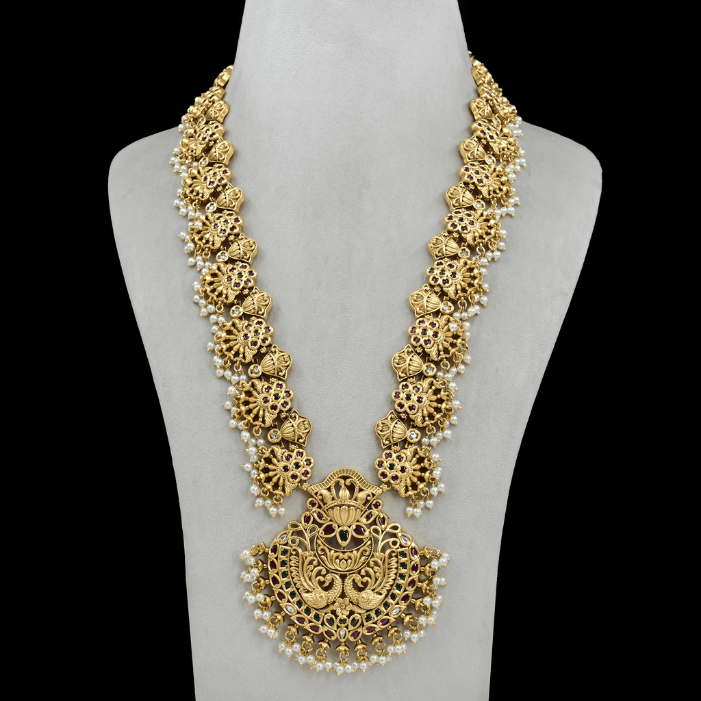 Temple Nakshi Necklace Set