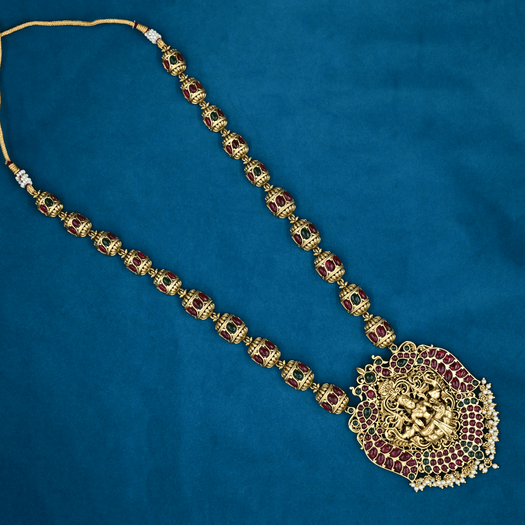 Temple Nakshi Necklace Set