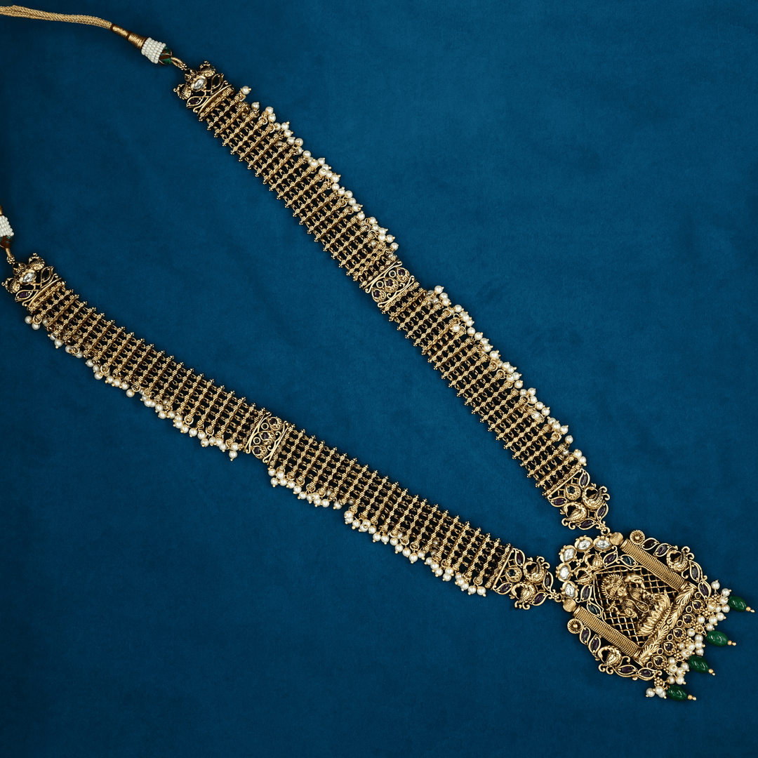 Temple Nakshi Necklace Set