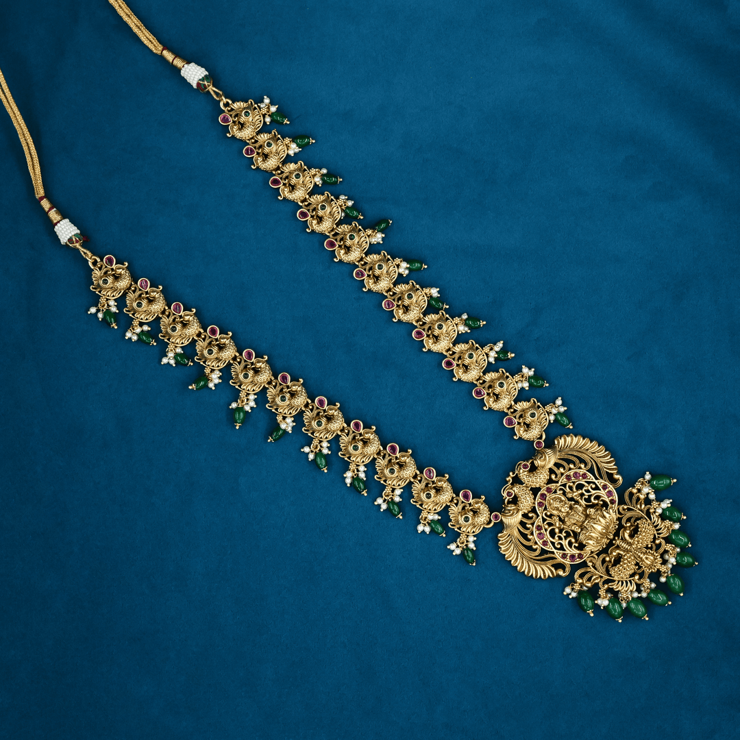 Temple Nakshi Necklace Set