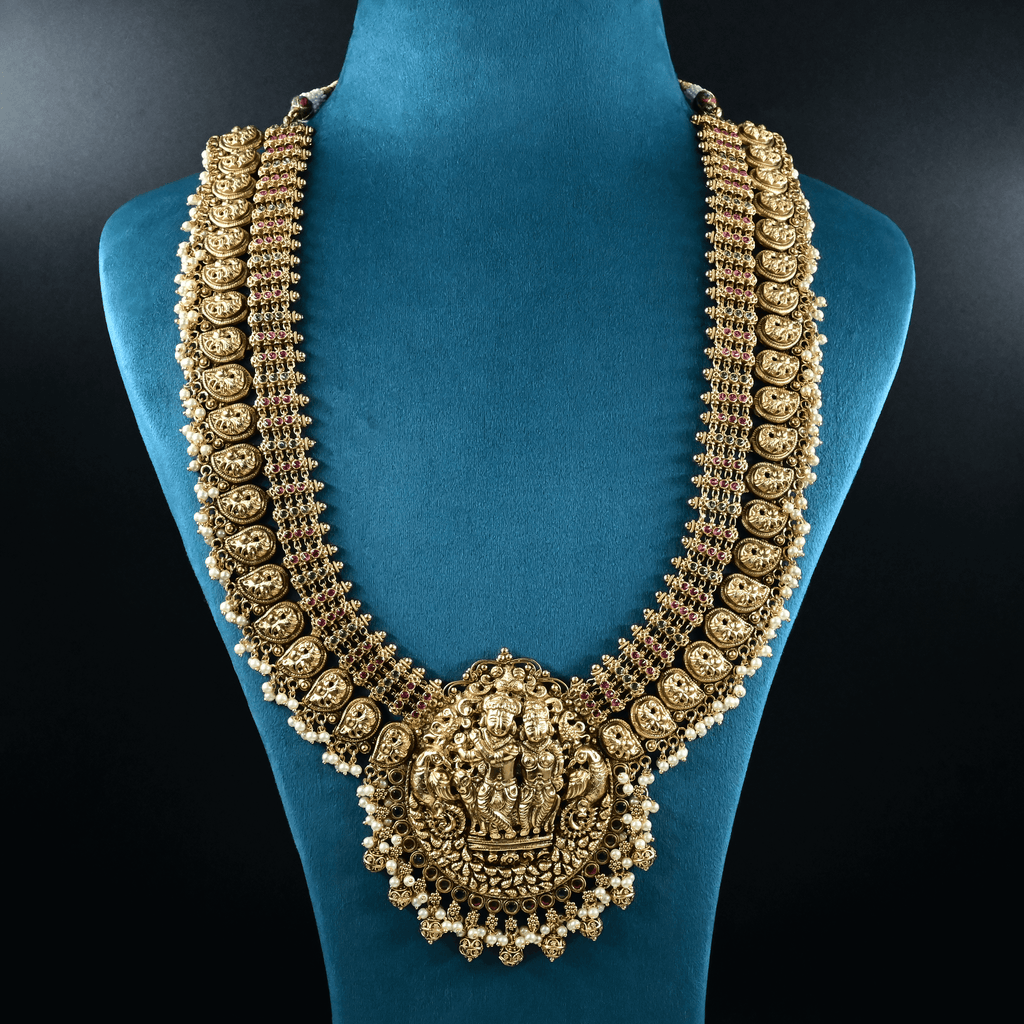 Temple Nakshi Necklace Set