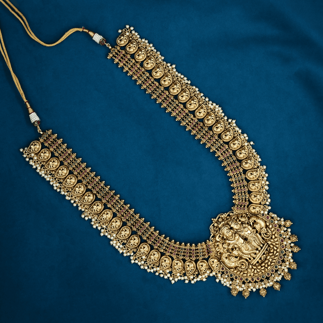 Temple Nakshi Necklace Set