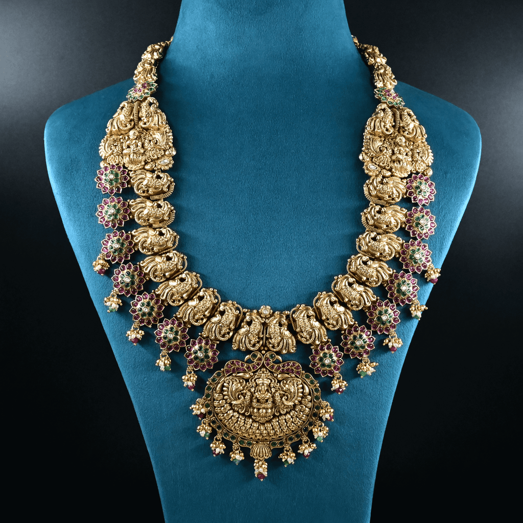 Temple Nakshi Necklace Set