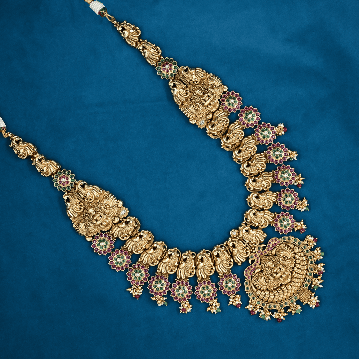 Temple Nakshi Necklace Set