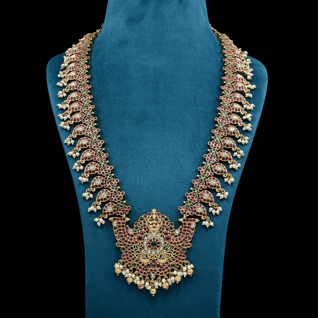 Temple Nakshi Necklace Set