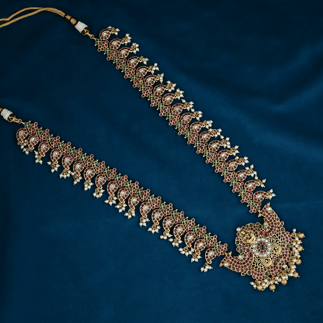 Temple Nakshi Necklace Set