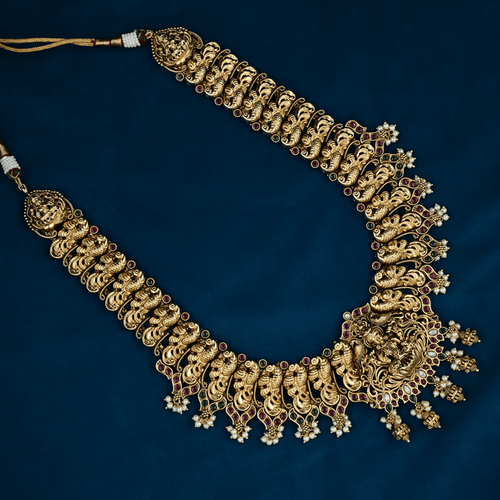 Temple Nakshi Necklace Set