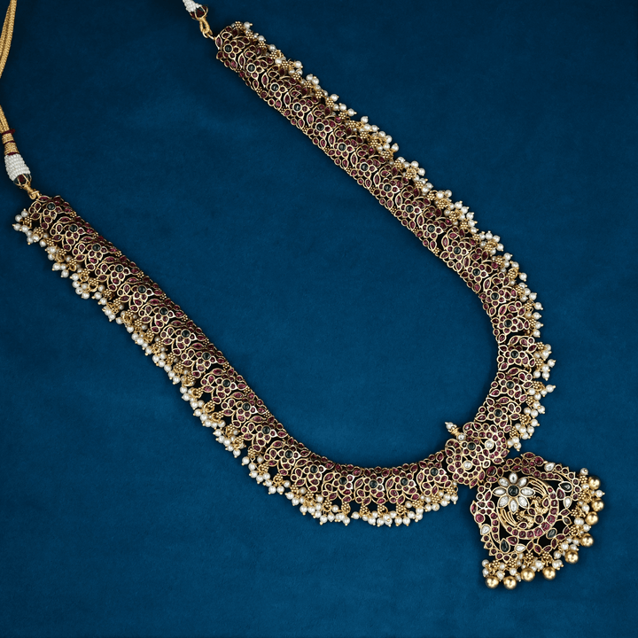 Temple Nakshi Necklace Set