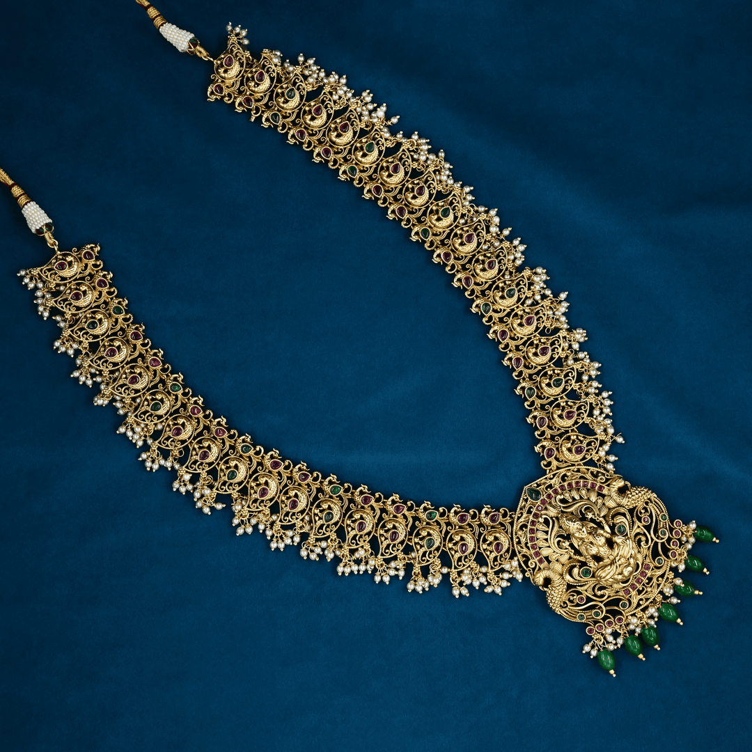 Temple Nakshi Necklace Set