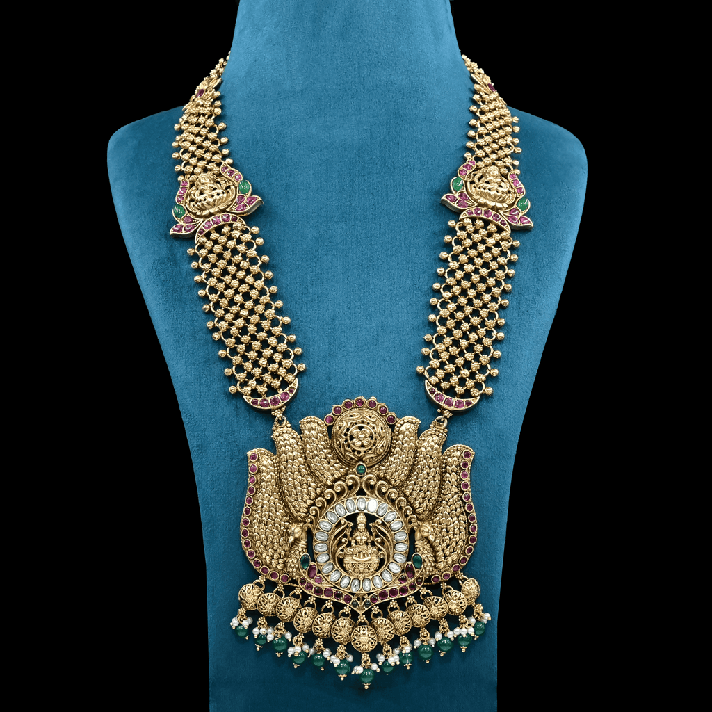 Temple Nakshi Necklace Set