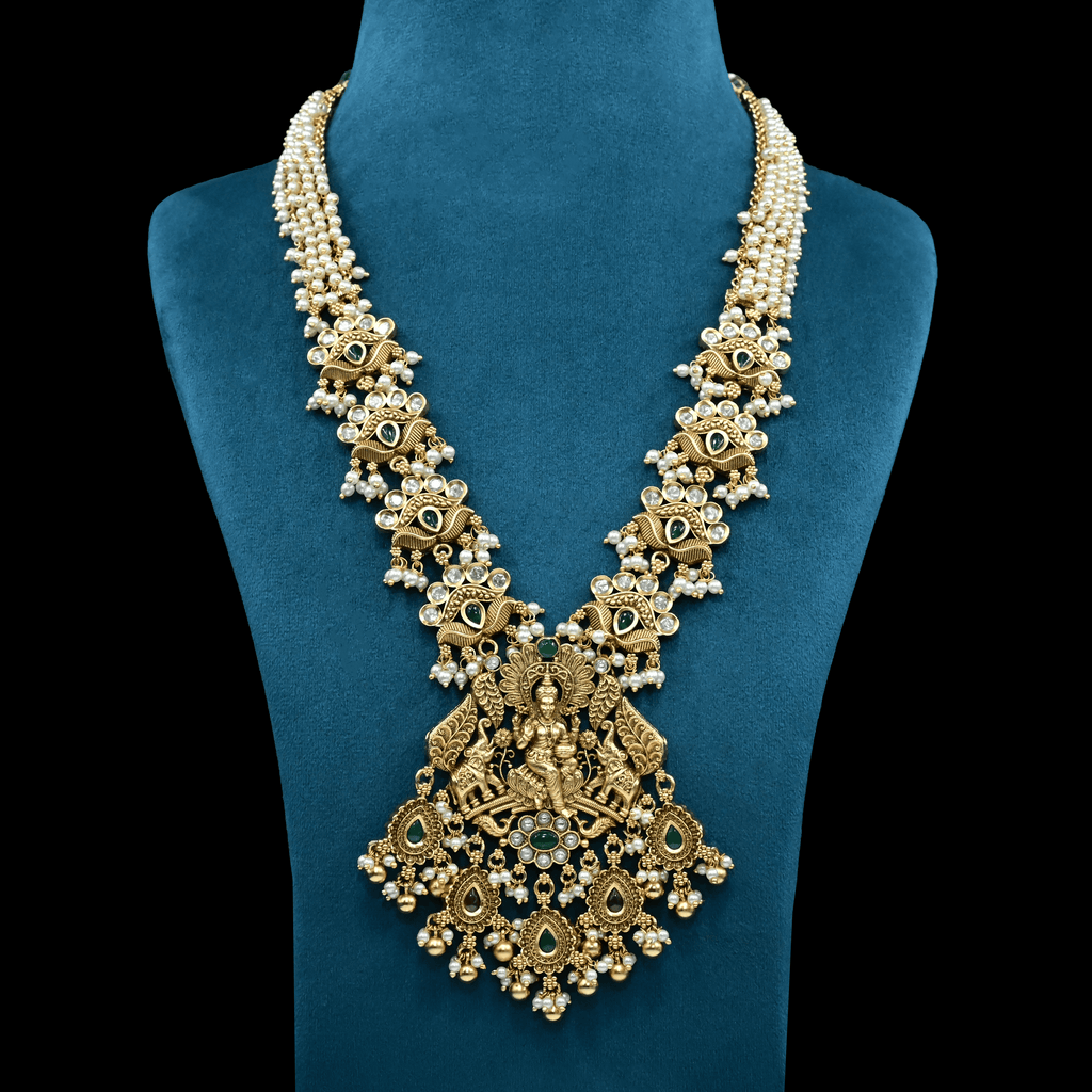 Temple Lakshmi Necklace Set