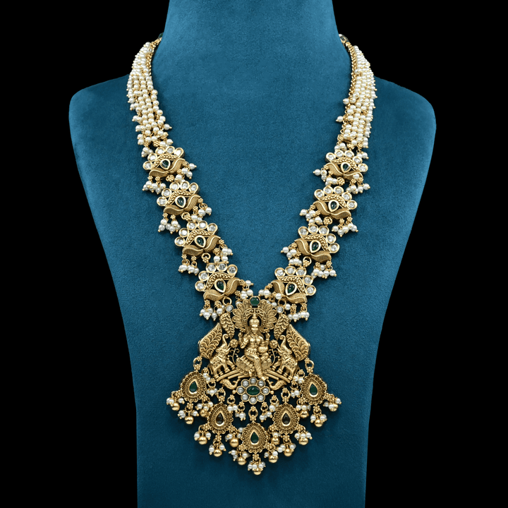 Temple Lakshmi Necklace Set