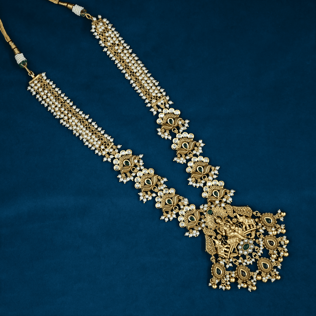 Temple Lakshmi Necklace Set