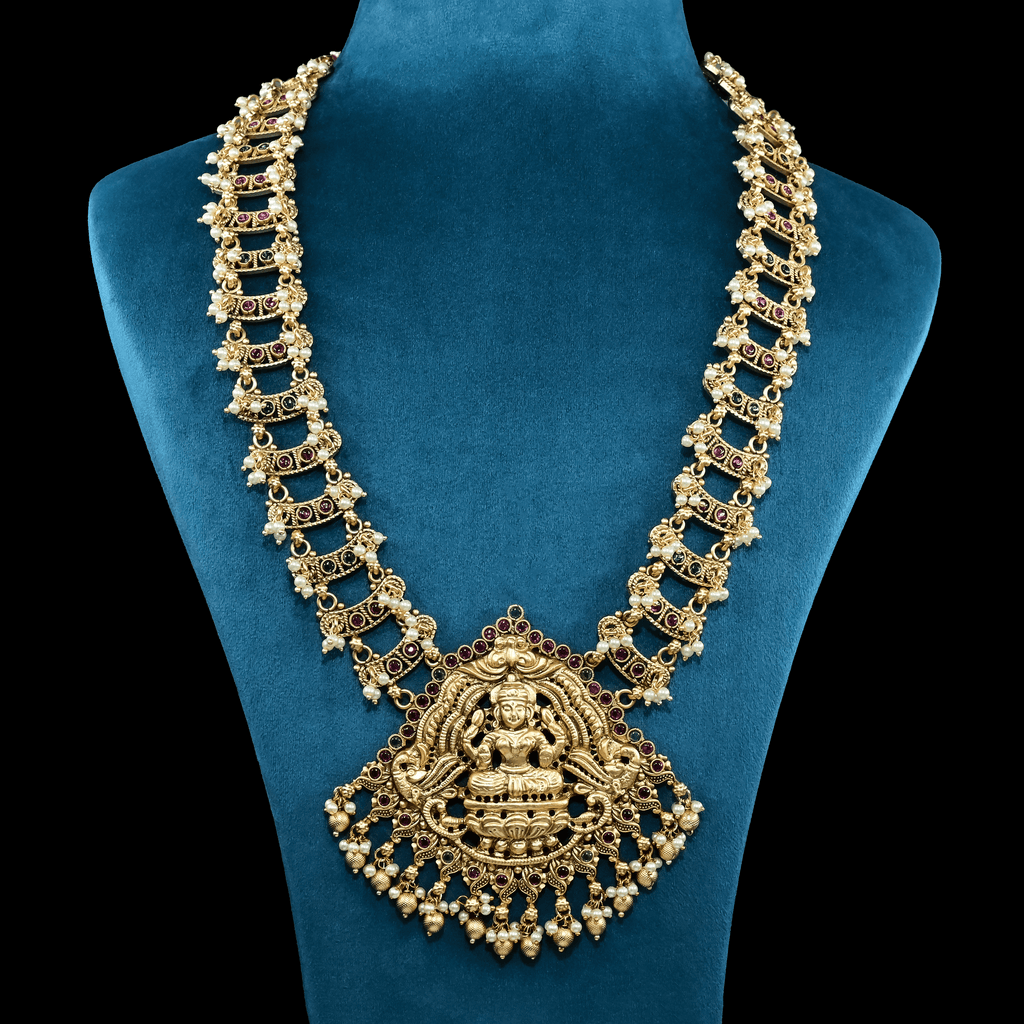 Temple Nakshi Necklace Set