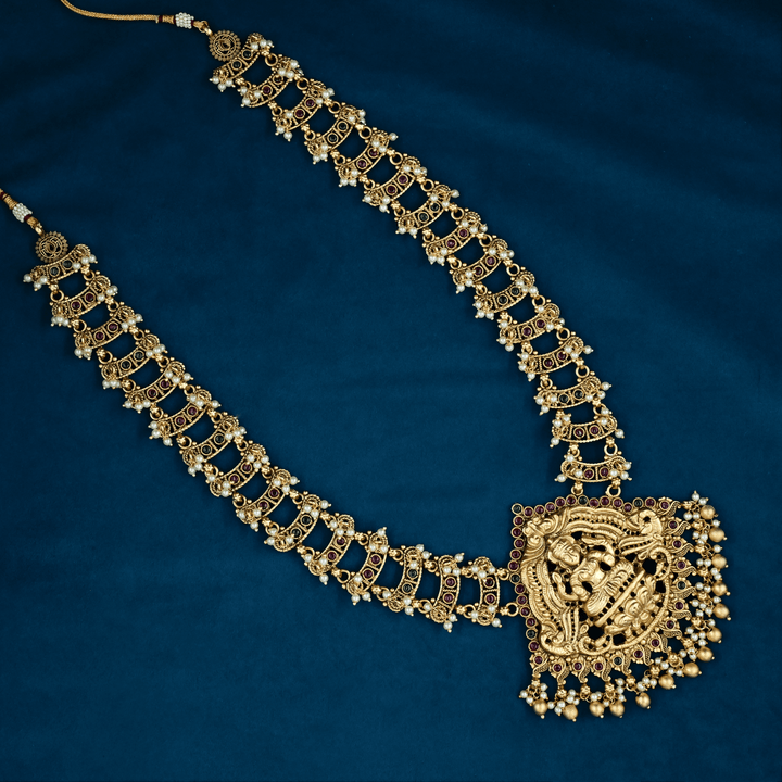 Temple Nakshi Necklace Set