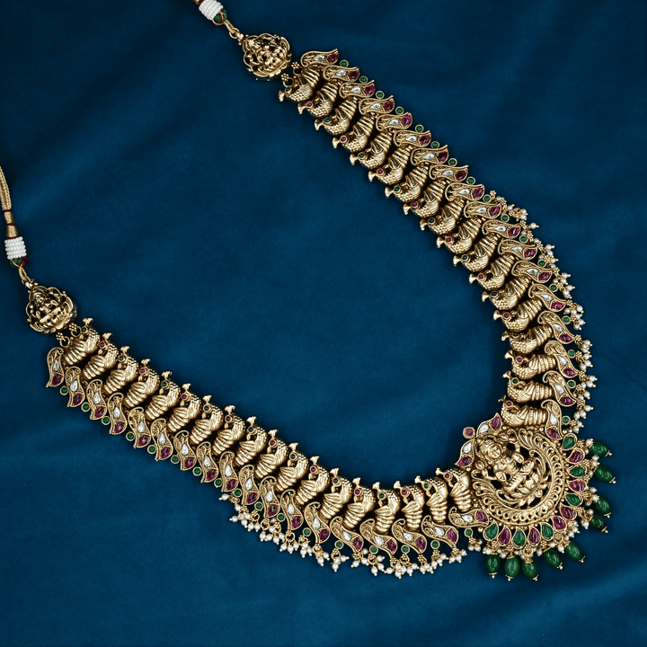 Temple Nakshi Necklace Set