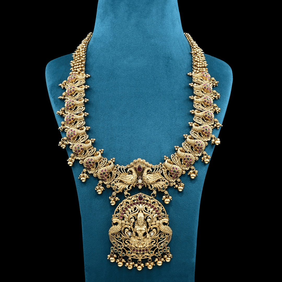 Temple Nakshi Necklace Set